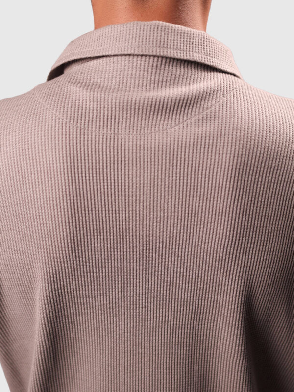 Grey Textured Polo
