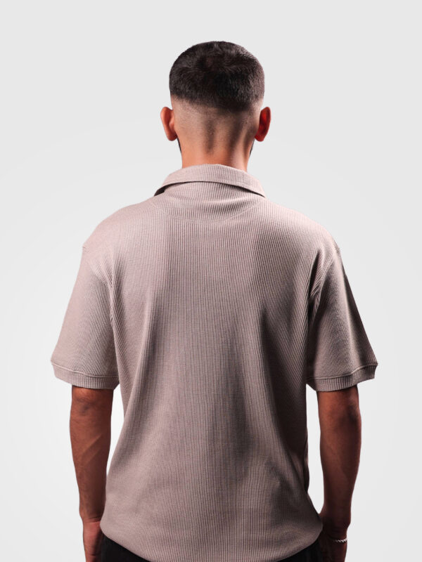 Grey Textured Polo