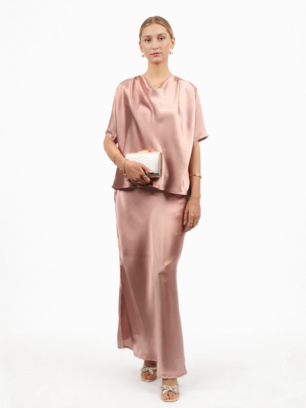 Blush Satin Co-Ord Set